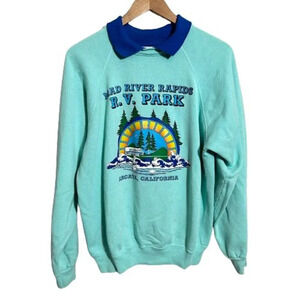 Hanes Light Blue Crew Neck Sweater